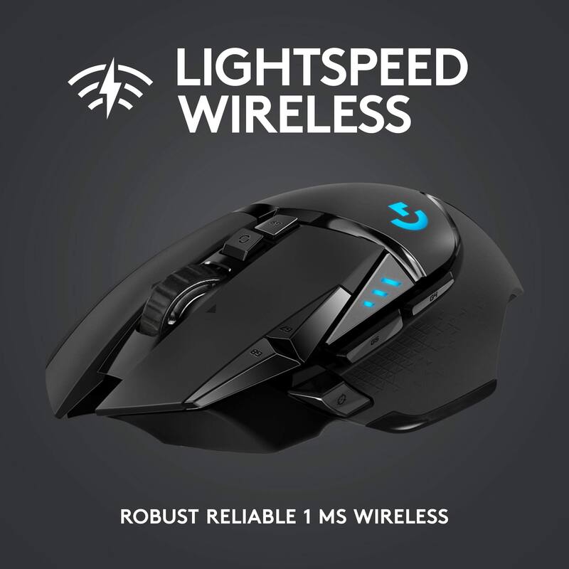 Mouse para jogos Logitech G502 Lightspeed Wireless 25.600 DPI